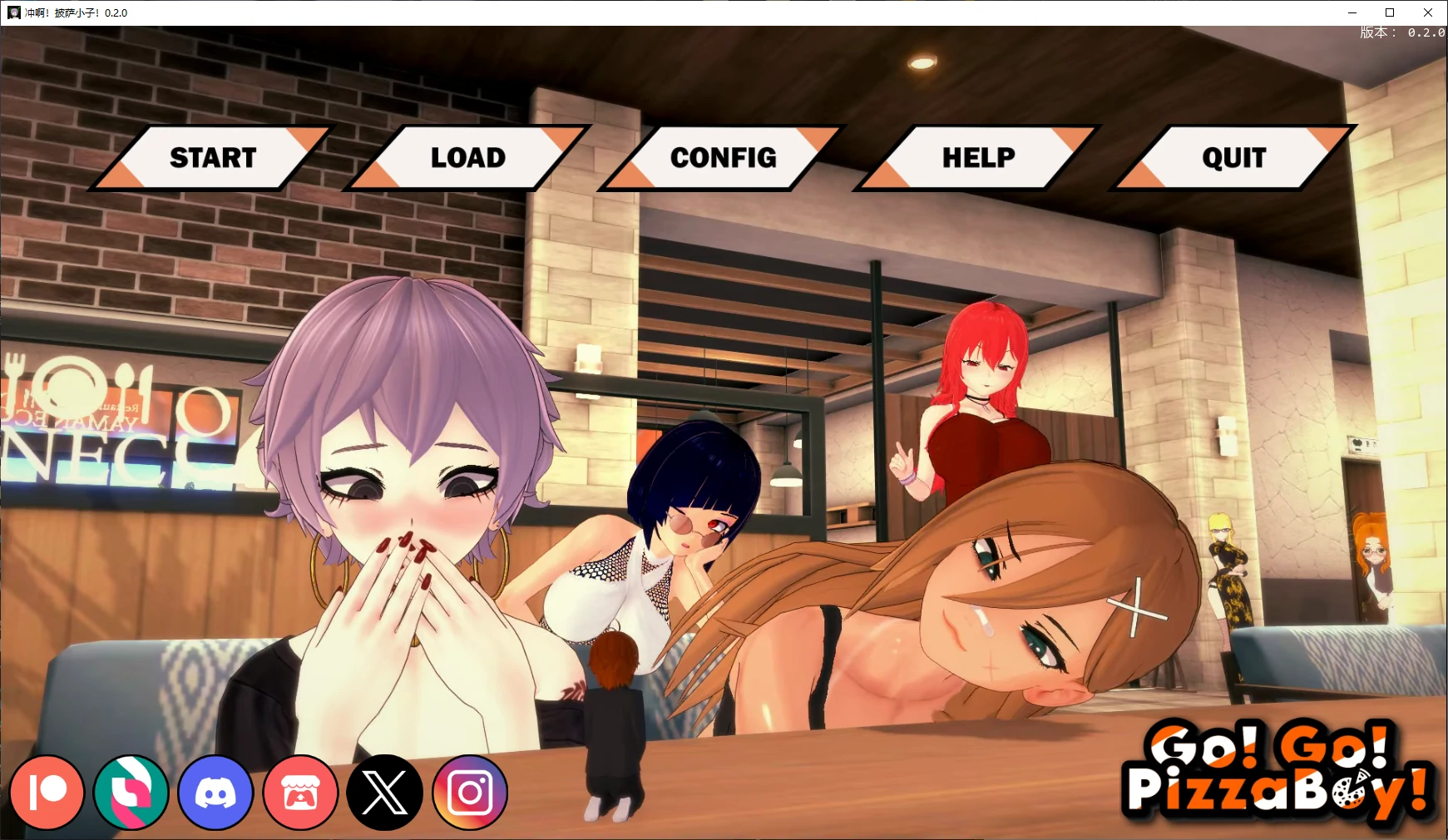 【日系SLG/AI汉化/后宫】冲啊！披萨小子！0.2.0 AI汉化版【PC+安卓/5.3G/更新】Go!Go!PizzaBoy! [v0.2.0]illusion中国i社Steam游戏下载
