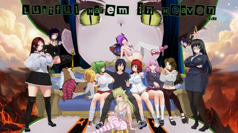 【日系SLG/AI汉化/后宫】天堂里的后宫1.3 AI汉化版【PC+安卓/1.6G/更新】Lustful Harem in Heaven [v1.3]illusion中国i社Steam游戏下载